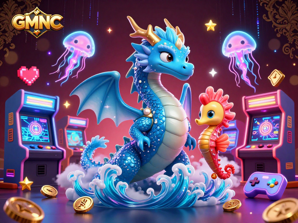 Engage with GMNC as you explore dynamic gaming elements in this vibrant casino illustration.