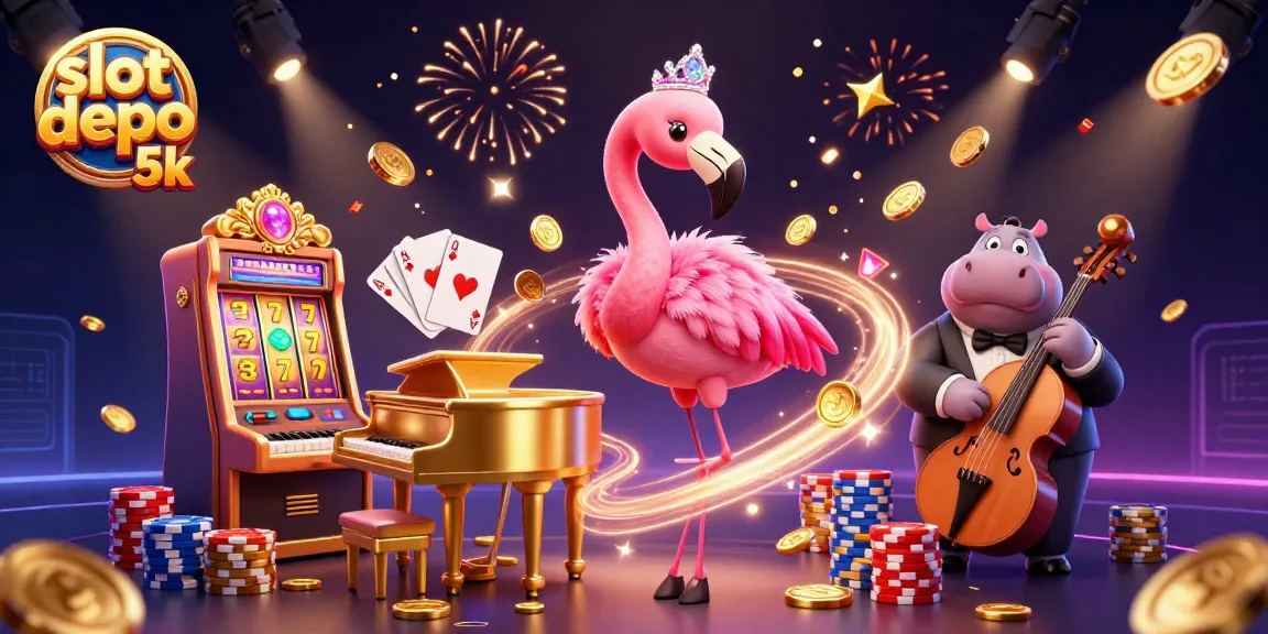 Experience thrilling gameplay at slot depo 5k with vibrant characters and exciting slot machines.